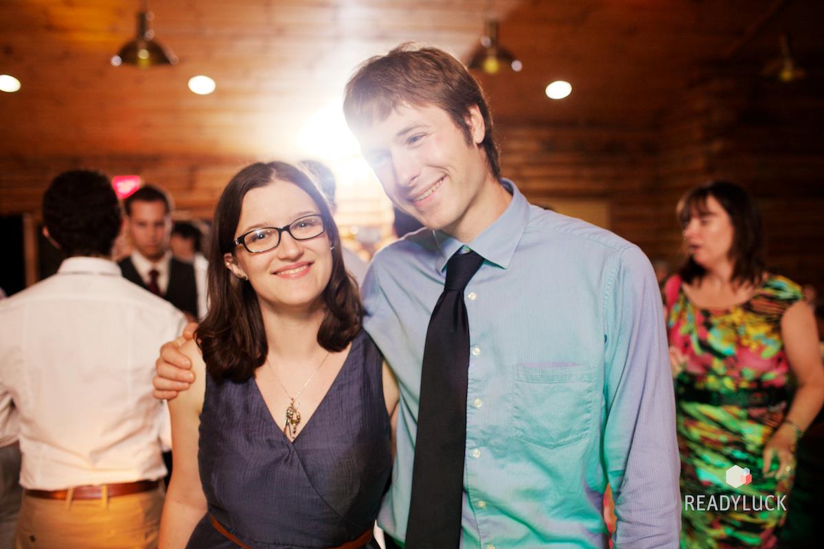Chris and Laurel at Sarah and Brian Benson's wedding, Sept 2012